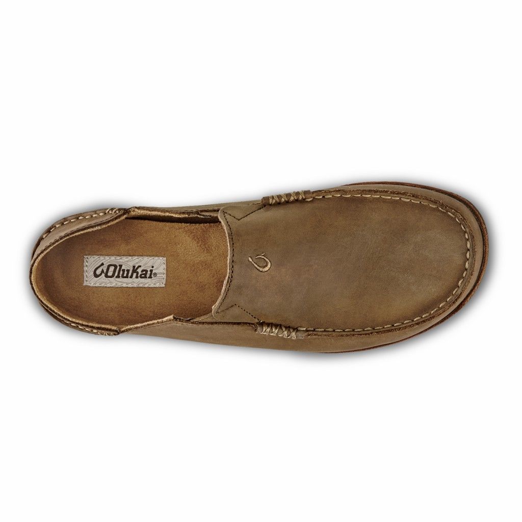 Olukai Men's Moloa Slip On Shoe - Ray / Toffee US605-913